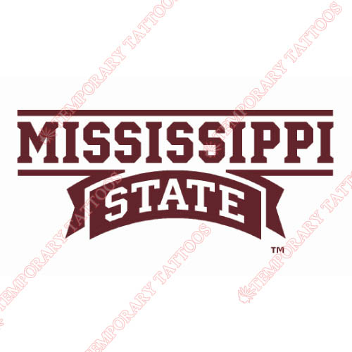Mississippi State Bulldogs Customize Temporary Tattoos Stickers NO.5125